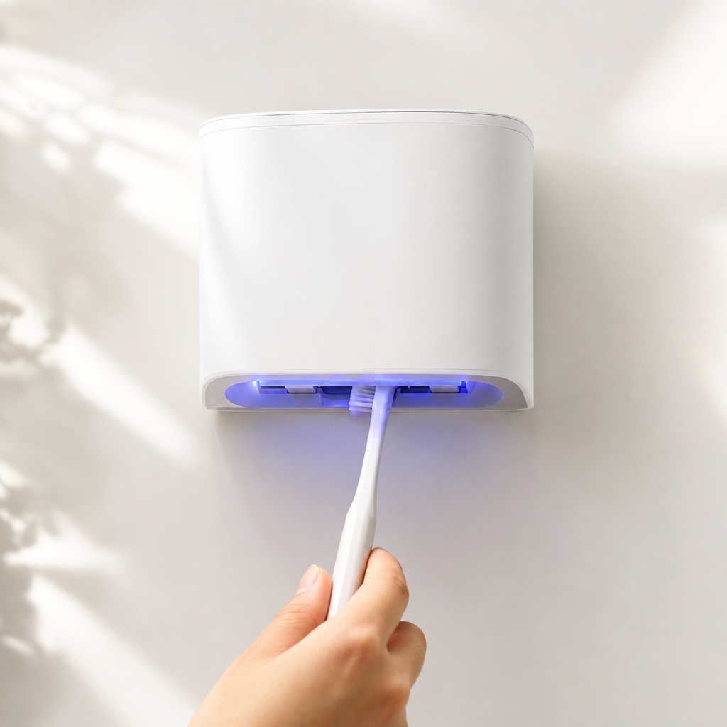 Image2 生成的智能牙刷消毒器商品图