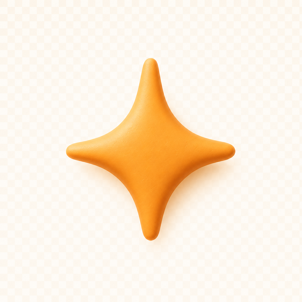 Image2 生成的橙色精选星标
